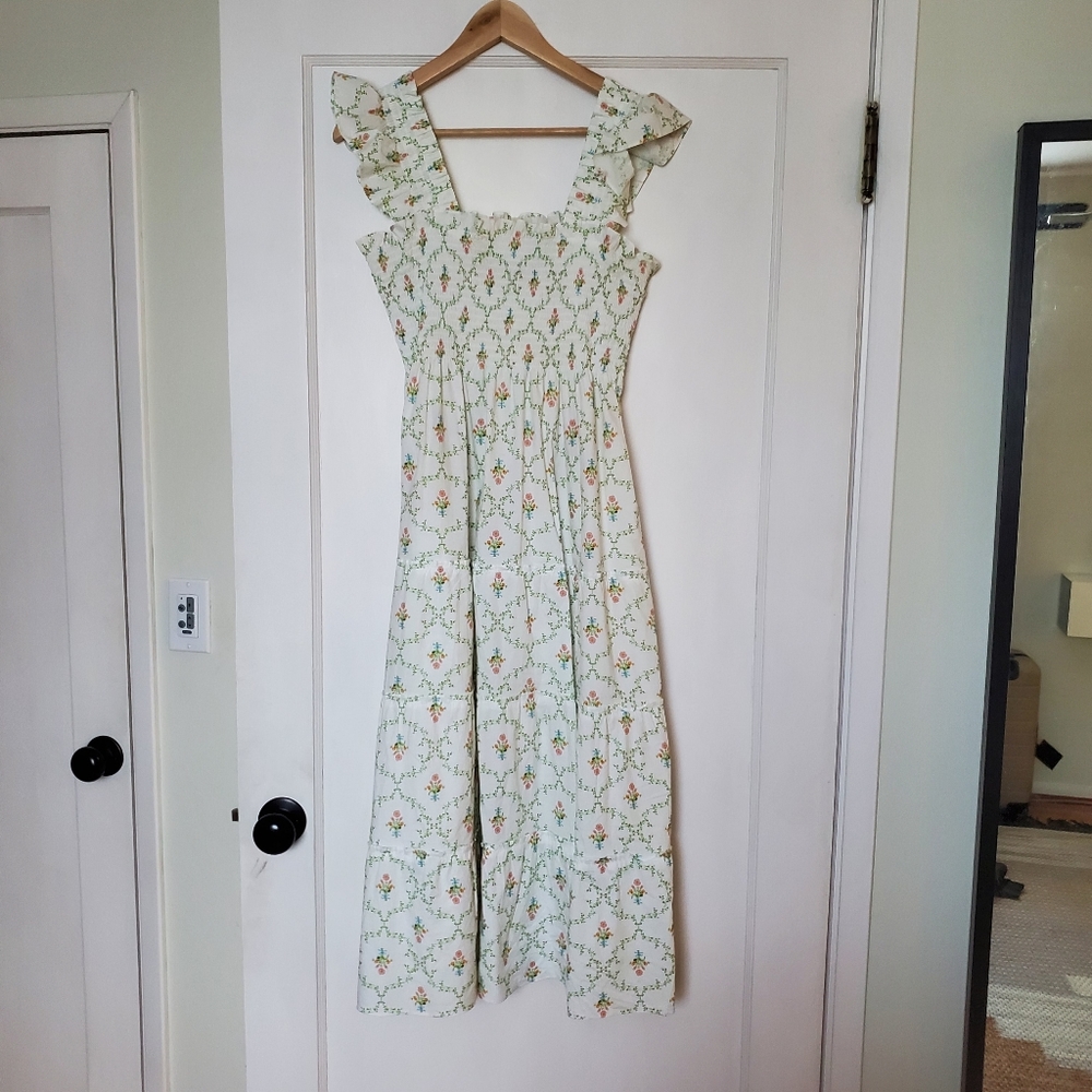 Hill House Ellie Nap Dress S in Trellis - Picture 3 of 8